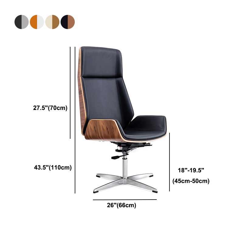 High Back Executive Chair Faux Leather Height-adjustable Office Chair with Headrest Clearhalo 'furn' 'furn_office_chair' 'Furniture' 'furniture_office_chair' 'Office Chairs' 'Office Furniture' 'office_chair' 1200x1200_5547a885-3da4-45d3-982d-2400eff5d49f