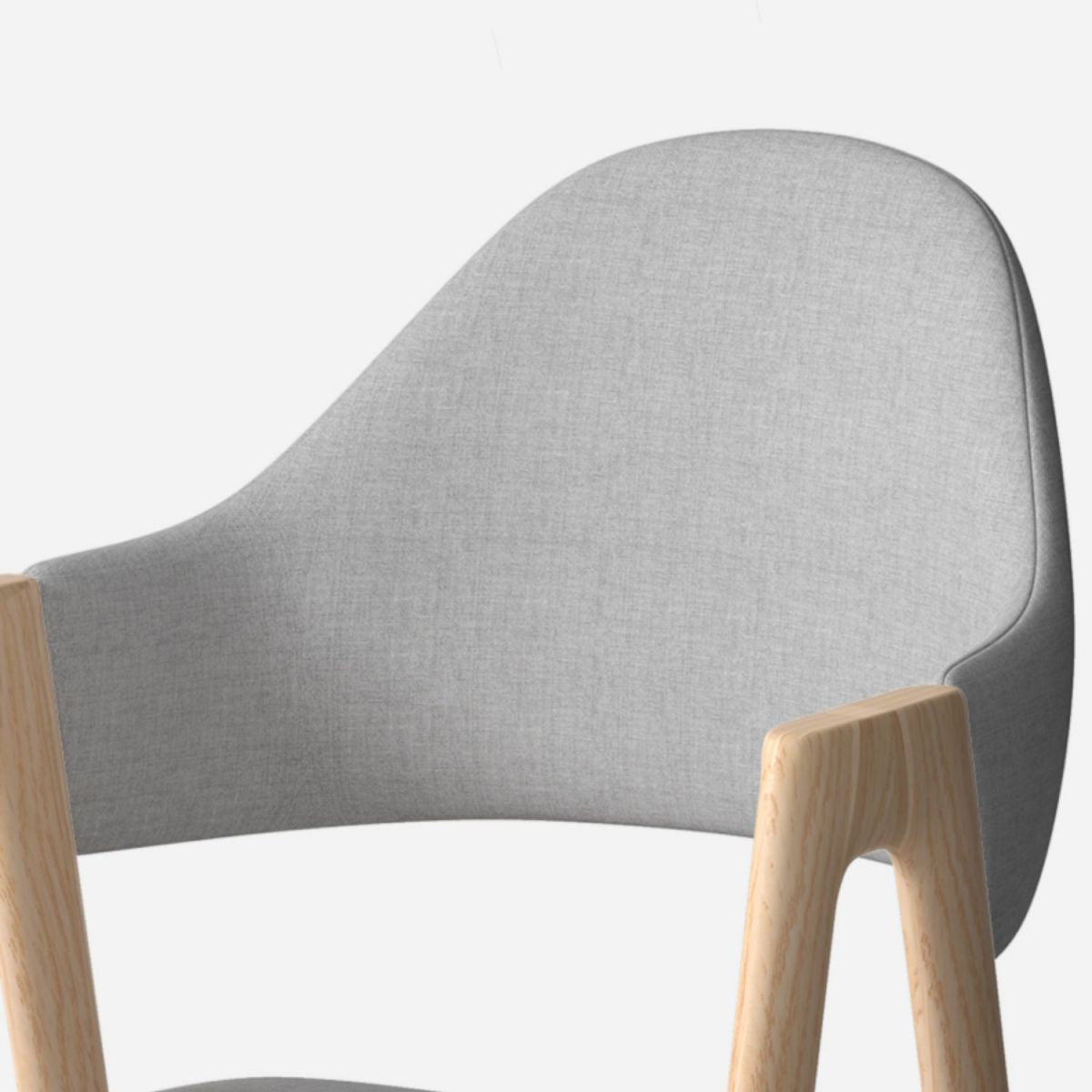 Silla de brazo tapizado contemporáneo en el hogar silla de comedor en casa