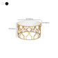 Contemporary Round Glass Coffee Table Brass Metal Frame 1 Single Cocktail Table Clearhalo 'Coffee & Accent Tables' 'Coffee Tables' 'coffee_tables' 'furn' 'furn_coffee_tables' 'Furniture' 'Living Room Furniture' 1200x1200_5549ba05-fa20-4961-9c11-ef4d6059d831