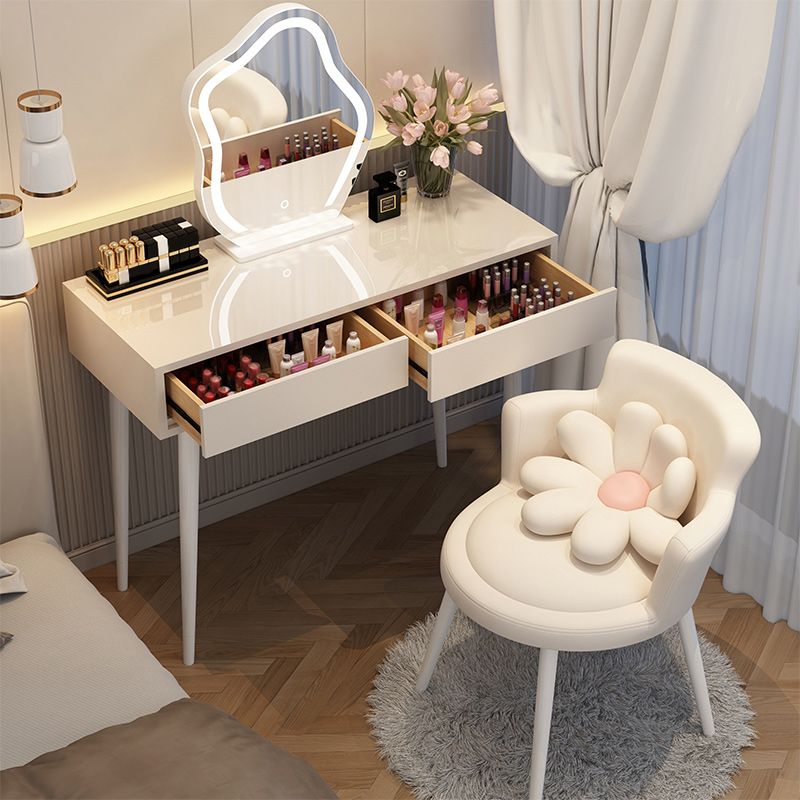 Removable Makeup Counter Wooden Vanity Dressing Table with Drawer