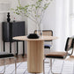 Round Pedestal Modern Dining Table Wood Color Fixed Table with Solid Wood Clearhalo 'Dining Tables & Seating' 'Dining Tables' 'dining_table' 'furn' 'furn_dining_table' 'Furniture' 'furniture_dining_table' 'Kitchen & Dining Furniture' 'kitchen' 'kitchen_dining_table' 1200x1200_554ae707-71b3-4ceb-b637-14aaece962b8