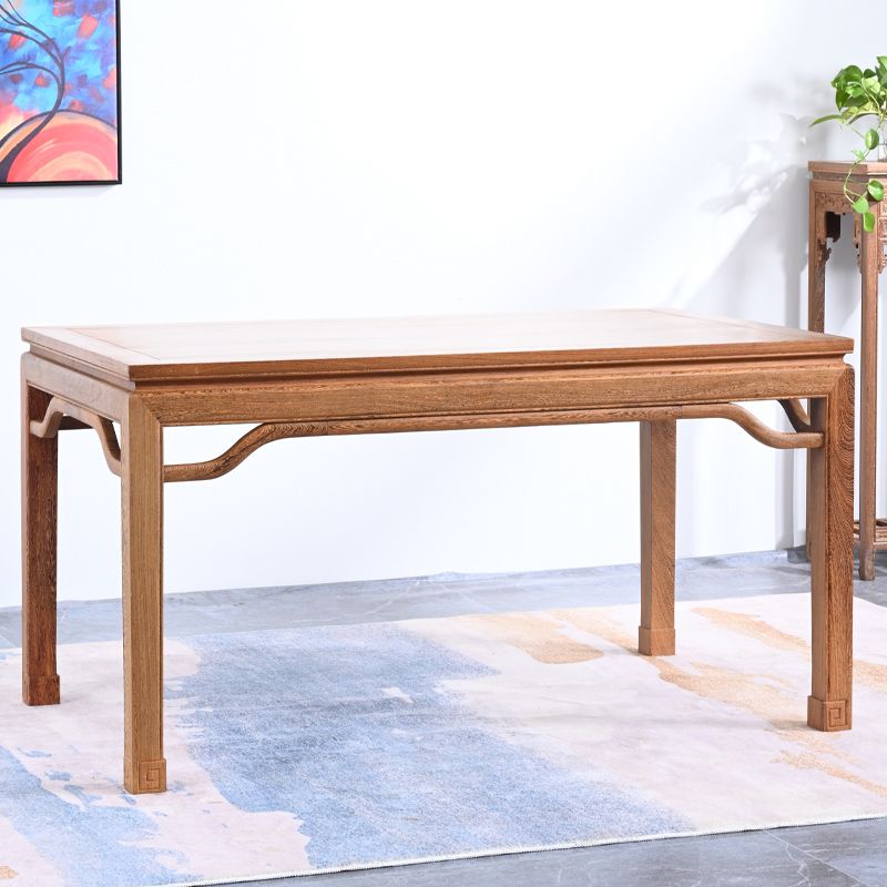 Traditional Style Solid Wood Dining Set with Walnut Fixed Table and 4 Legs Base for Home Use Clearhalo 'Dining Room Sets' 'Dining Tables & Seating' 'dining_room_set' 'furn' 'furn_dining_room_set' 'Furniture' 'furniture_dining_room_set' 'Kitchen & Dining Furniture' 'kitchen&dining_furn' 'kitchen' 1200x1200_554c65ea-7020-45f6-b36e-a4b3c75815a2