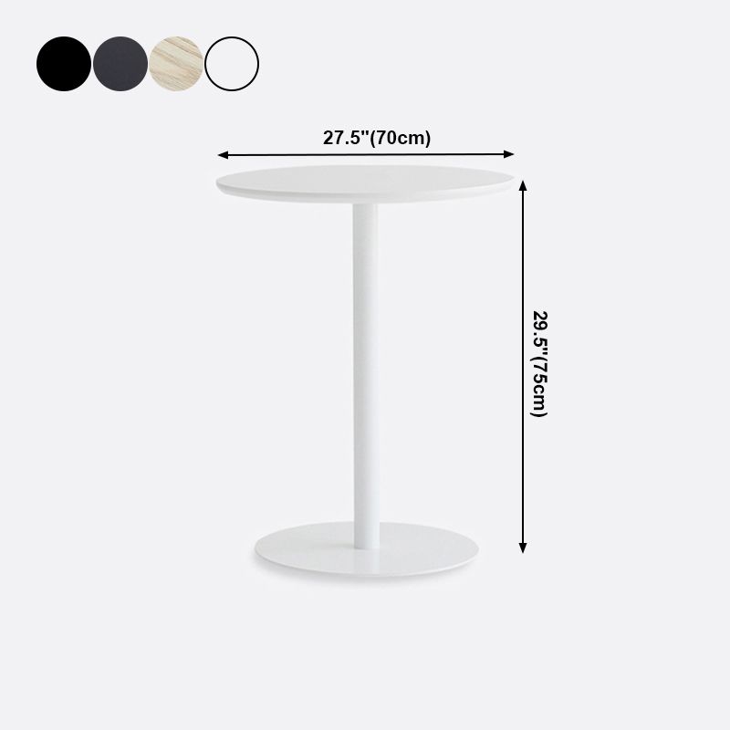 Metal Contemporary Round Dining Table Pedestal Base Dining Table for Kitchen Clearhalo ' dining_table' 'Dining Tables & Seating' 'Dining Tables' 'furn' 'furn_dining_table' 'Furniture' 'furniture_dining_table' 'Kitchen & Dining Furniture' 'kitchen&dining_furn' 'kitchen' 'kitchen_dining_table' 1200x1200_554ff095-67fa-4e1e-84c4-451df03bd743