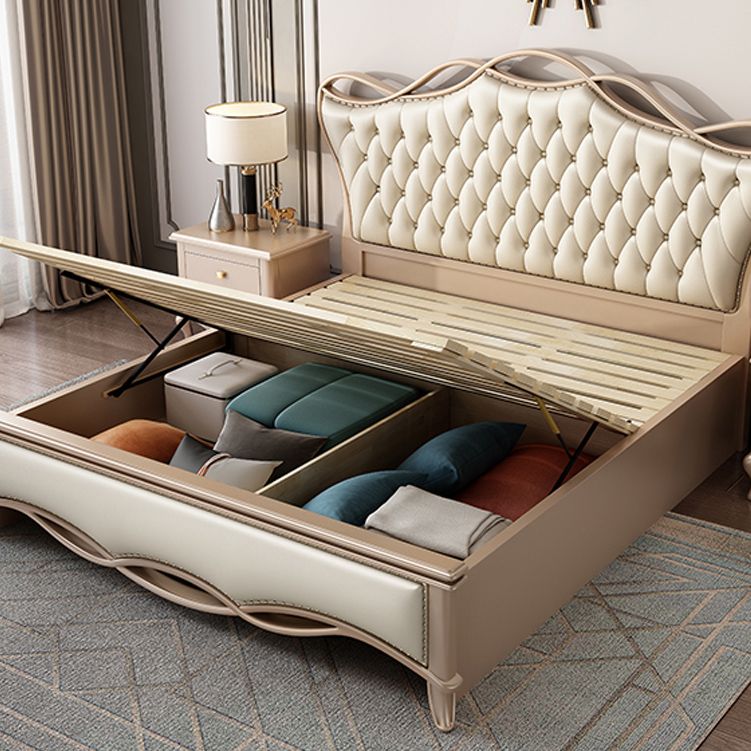 Victoriaans verstelbare hoogte bed gestoffeerd hoofdeinde standaardbed