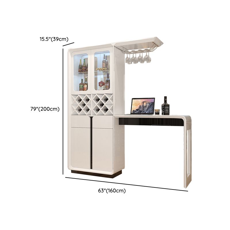 2 pezzi sgabelli da bar contemporanei e tavolo set in bianco e nero