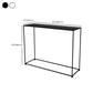 Iron Modern Console Table 31.5-inch Tall End Table with Frame Base Clearhalo 'Console Tables' 'console_tables' 'Entry & Mudroom Furniture' 'furn' 'furn_console_tables' 'Furniture' 1200x1200_5555b703-f4a0-4817-bcbe-db37ba969dc0