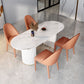 Sintered Stone Top Luxury White Table Table with Double Pedestal Base for Restaurant Clearhalo ' dining_table' 'Dining Tables & Seating' 'Dining Tables' 'furn' 'furn_dining_table' 'Furniture' 'furniture_dining_table' 'Kitchen & Dining Furniture' 'kitchen&dining_furn' 'kitchen' 'kitchen_dining_table' 1200x1200_5557e6b2-2e82-4afe-847c-cd800a2e09d5