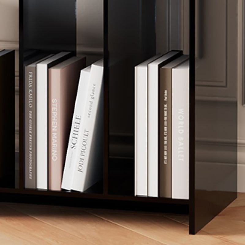 Bibliothèque acrylique de bibliothèque standard à dos ouvert moderne avec étagères rectangulaires