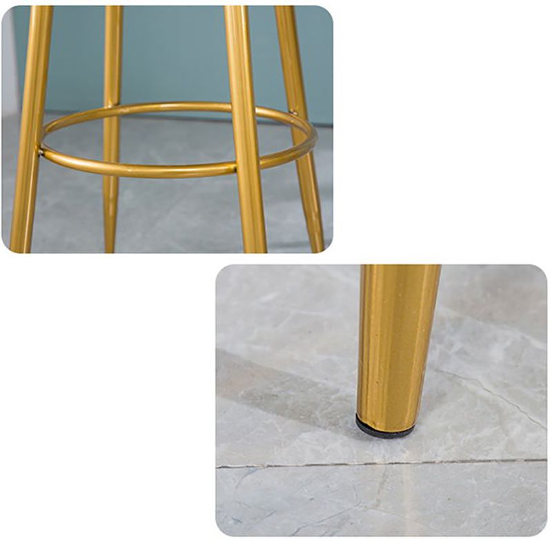 Modern Armless Backrest Counter Stool Iron Bedroom Bar Stool with Cushion Clearhalo 'Bar Furniture' 'Bar Stools' 'bar_stools' 'furn' 'furn_bar_stools' 'furniture_bar_stools' 'Kitchen & Dining Furniture' 'kitchen&dining_furn' 'kitchen' 'kitchen_furn' Furniture' 1200x1200_5558db95-eefc-4231-ba40-9130a0ca95d7