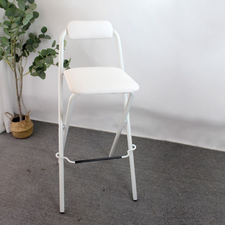 Modern Backrest Folding Counter Stool Iron Balcony Bar Stool with Footrest Clearhalo 'Bar Furniture' 'Bar Stools' 'bar_stools' 'furn' 'furn_bar_stools' 'furniture_bar_stools' 'Kitchen & Dining Furniture' 'kitchen&dining_furn' 'kitchen' 'kitchen_furn' Furniture' 1200x1200_555a2131-821d-4635-9bda-ee29521800b0