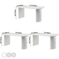Metal Modern Free Form Table High Gloss White Sintered Stone Table for Dining Room Clearhalo ' dining_table' 'Dining Tables & Seating' 'Dining Tables' 'furn' 'furn_dining_table' 'Furniture' 'furniture_dining_table' 'Kitchen & Dining Furniture' 'kitchen&dining_furn' 'kitchen' 'kitchen_dining_table' 1200x1200_555c10cb-5150-4295-b74f-816bb3049868