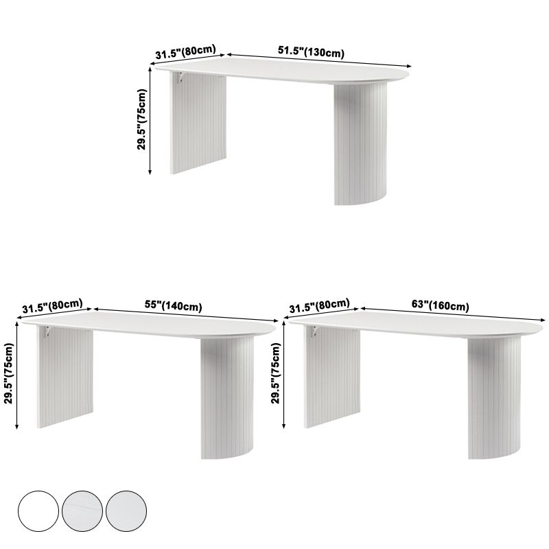 Metal Modern Free Form Table High Gloss White Sintered Stone Table for Dining Room Clearhalo ' dining_table' 'Dining Tables & Seating' 'Dining Tables' 'furn' 'furn_dining_table' 'Furniture' 'furniture_dining_table' 'Kitchen & Dining Furniture' 'kitchen&dining_furn' 'kitchen' 'kitchen_dining_table' 1200x1200_555c10cb-5150-4295-b74f-816bb3049868