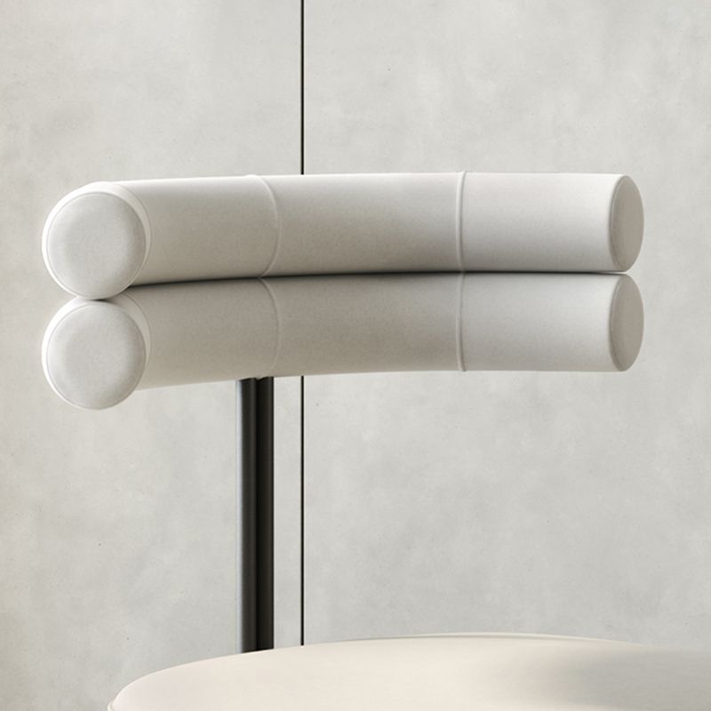 Silla lateral de estilo industrial Silla de comedor de metal de espalda para el hogar