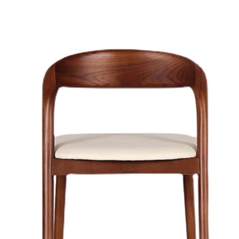 Scandinavian Indoor Bar Stools Solid Wood Bar Stool with Footrest