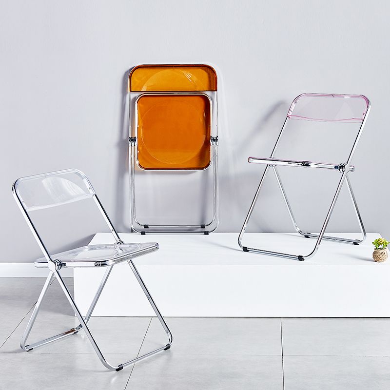 Contemporary Style Folding Armless Side Chair Open Back Single Dining Side Chair Clearhalo ' kitchen&dining_furn' 'Dining Chairs' 'Dining Tables & Seating' 'dining_chair' 'furn' 'furn_dining_chair' 'Furniture' 'furniture_dining_chair' 'Kitchen & Dining Furniture' 'kitchen' 1200x1200_5562f89f-e890-4cf7-909e-39b4957b24c4