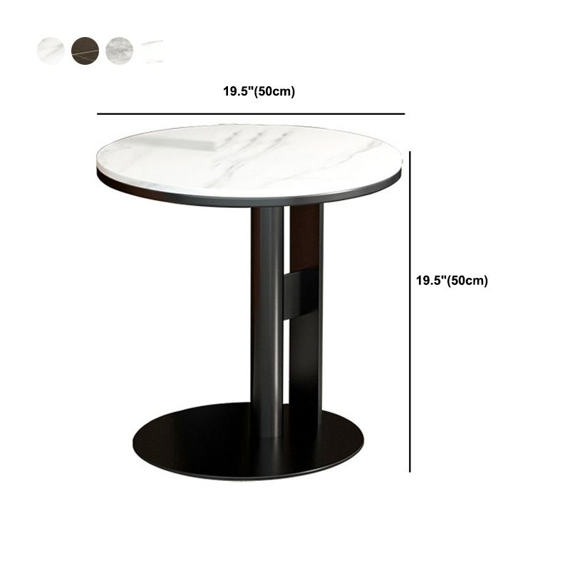 Modern End Table Round Minimalist Side End Table for Living Room
