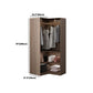 Contemporary Style Wardrobe Natural Colour Wooden Wardrobe Closet