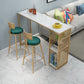 Nordic Glam 1/3 Pieces Bar Table Set Rectangle Marble Counter Table for Kitchen Clearhalo 'Bar Furniture' 'furn' 'furn_home_bar_bar_sets' 'Furniture' 'Home Bars & Bar Sets' 'home_bar_bar_sets' 'Kitchen & Dining Furniture' 1200x1200_5563d644-2c14-44ea-acbb-e109018a2e5b