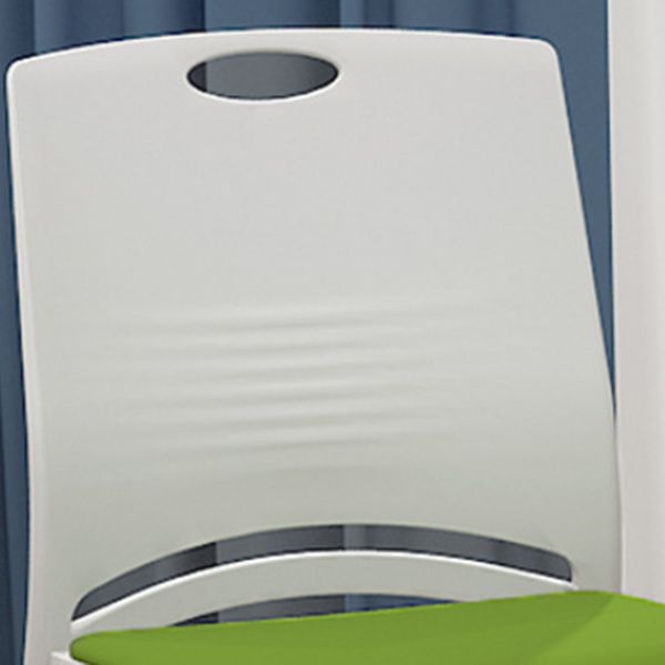 Chaise de bureau rembourrée sans bras moderne bas Back Back No Wheels Office Chair