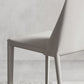 Matte Finish Modern Indoor Chair Faux Leather Solid Back Dining Chair