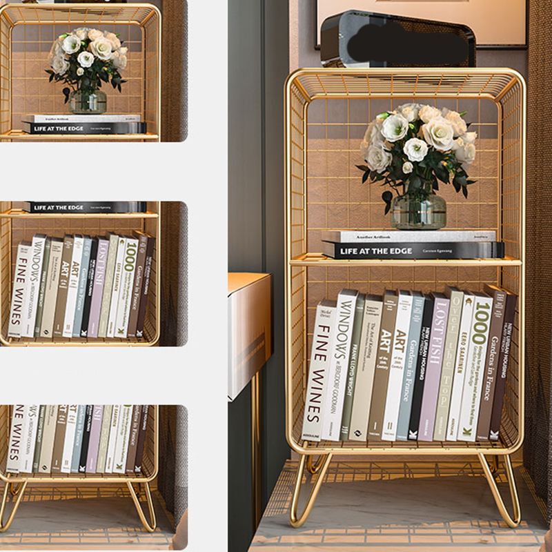 Glam metal boekenplank standaard plank boekenkast voor thuiskantoor 11.8 "W