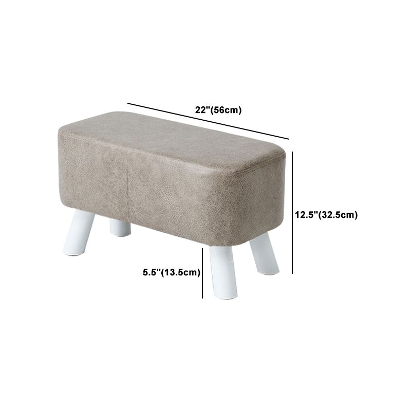 Modern Pure Color Standard Stain Resistant Leather Indoor Standard