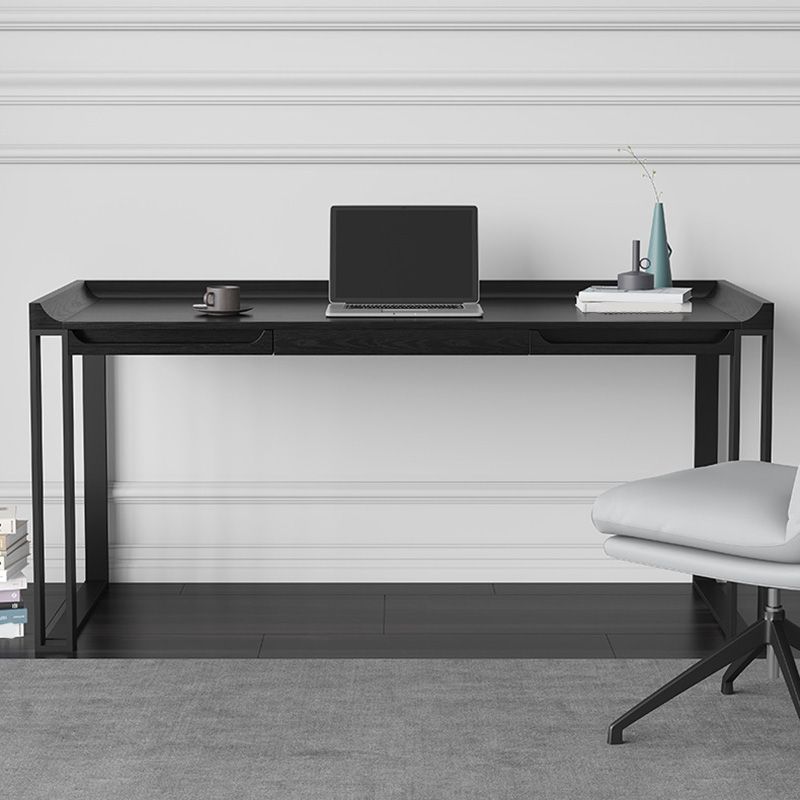 Contemporary Wooden Writing Desk for Office 23.6"W X 29.5"H Desk Clearhalo 'furn' 'furn_office_desk' 'Furniture' 'Office Desks' 'Office Furniture' 'office_desk' 1200x1200_55694b29-4dfd-4715-adc0-0a2c37c246dd