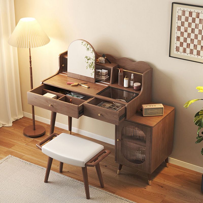 17 "brede traditionele ijdelheid tafel houten make-up ijdelheid met lade