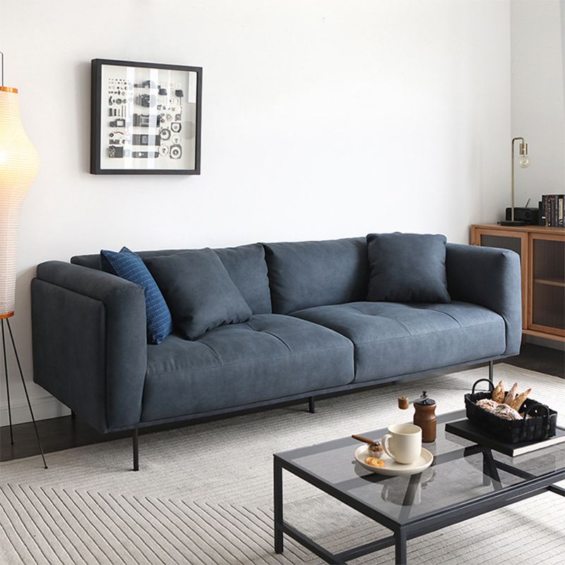 Modern Faux Leather Cushions Sofa Loose Back Tuxedo Arm Living Room Seating Clearhalo 'furn' 'furn_sofas' 'Furniture' 'Living Room Furniture' 'Sofa' 'sofas' 1200x1200_556d3a58-fd5e-466f-a2d9-fff045def7b9