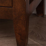 Victorian Makeup Vanity Desk Bedroom Dressing Table Stool Set with Drawer