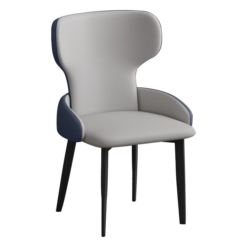 Modern Style Dining Chair Wingback Arm Chairs with Metal Legs for Kitchen Clearhalo ' kitchen&dining_furn' 'Dining Chairs' 'Dining Tables & Seating' 'dining_chair' 'Furniture' 'furniture_dining_chair' 'Kitchen & Dining Furniture' 'kitchen' 1200x1200_556eddc3-0797-4edf-a945-45f57234ebe6