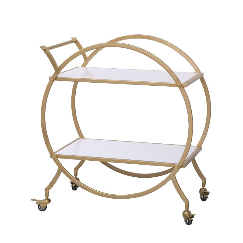 30.71" High Contemporary Style Prep Table Rolling Metal Prep Table for Kitchen