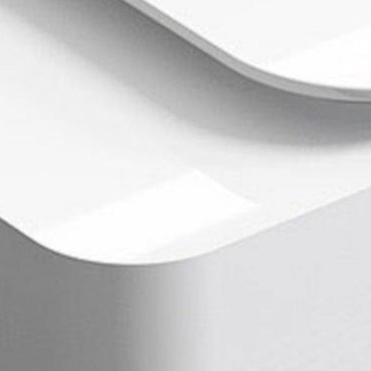 Contemporary White Executive Desk Cabinet L-Shape Office Desk Pedestal