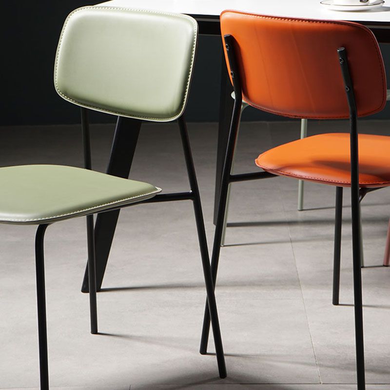 Contemporary Kitchen Chair Dining Armless Side Chairs with Metal Legs Clearhalo ' kitchen&dining_furn' 'Dining Chairs' 'Dining Tables & Seating' 'dining_chair' 'furn' 'furn_dining_chair' 'Furniture' 'furniture_dining_chair' 'Kitchen & Dining Furniture' 'kitchen' 1200x1200_55758bce-5362-4463-942f-a9d7a002ab43