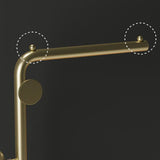 Moderna colgadora de colgaduras enmarcadas de metal enmarcado y ganchos Arbela de entrada