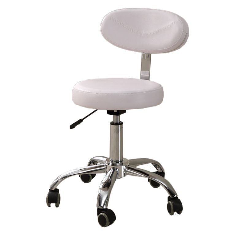 Modern Desk Chair with Wheels Leather Desk Chair in White/Black Clearhalo 'furn' 'furn_office_chair' 'Furniture' 'Office Chairs' 'Office Furniture' 'office_chair' 1200x1200_55798541-ee42-4988-b2f8-003dcbc8b98c