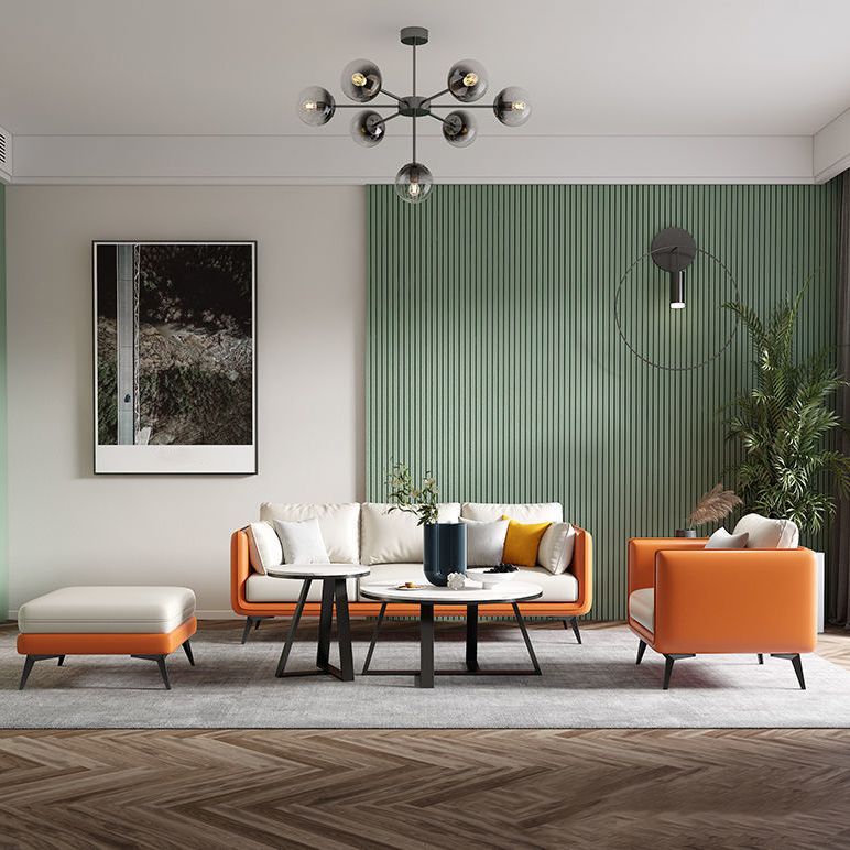 Contemporary Pillow Top Arm Reclining Sofa with Sewn Pillow Back Clearhalo 'furn' 'furn_sofas' 'Furniture' 'furniture_sofas' 'kitchen' 'kitchen_sofas' 'Living Room Furniture' 'Sofa' 'sofas' 1200x1200_5579924a-a460-4633-95b6-a77e9655c550