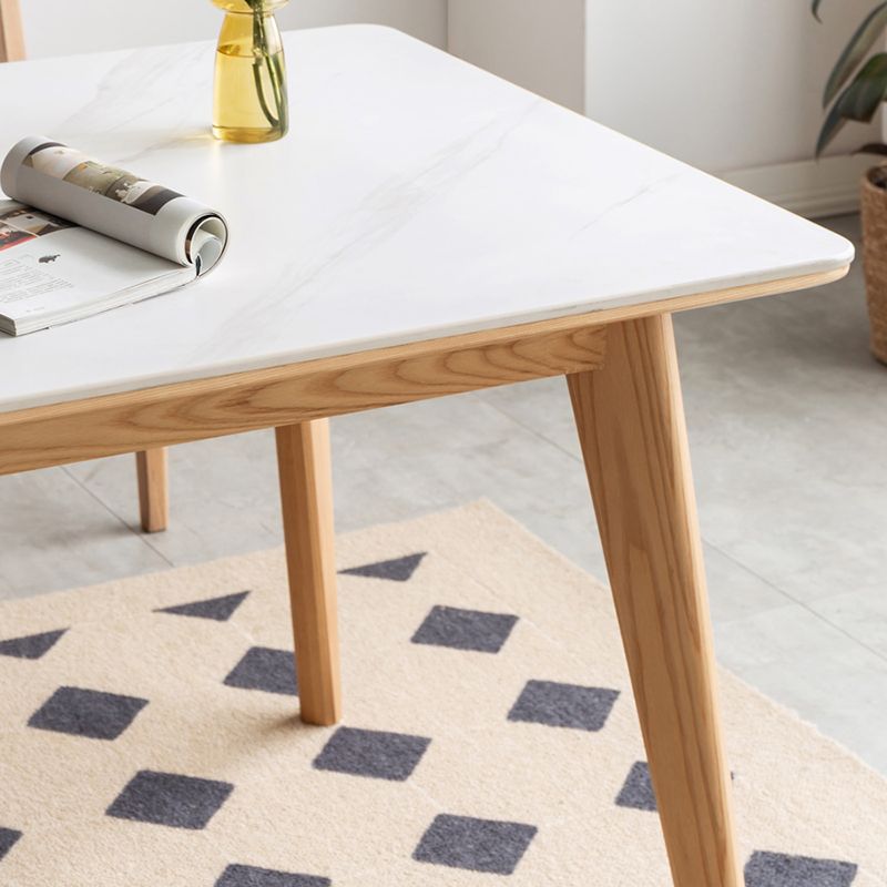 Moderne rechthoekige stenen eettafel Ash poten voor eetkamer