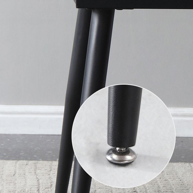 Modern Style Sintered Stone Dining Table White Round Home Table with Black Frame Clearhalo ' dining_table' 'Dining Tables & Seating' 'Dining Tables' 'furn' 'furn_dining_table' 'Furniture' 'furniture_dining_table' 'Kitchen & Dining Furniture' 'kitchen&dining_furn' 'kitchen' 'kitchen_dining_table' 1200x1200_557c5f7d-6711-455f-b219-5007620b9854