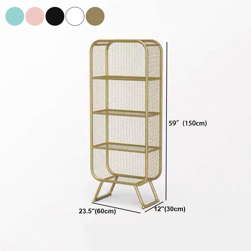 Iron Modern Standard Bookshelf Closed Back Vertical Bookcase for Home Clearhalo 'Bookcases' 'furn' 'furn_bookcases' 'Furniture' 'furniture_bookcases' 'Office Furniture' 1200x1200_557e8655-5689-4084-a84d-55686f60f94b