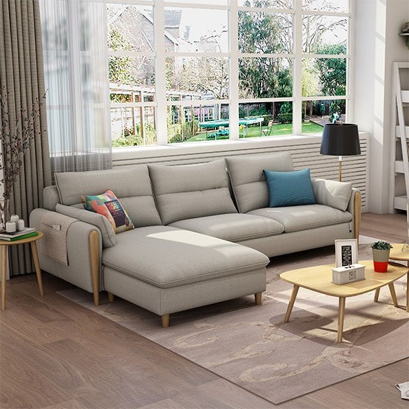 Nordic Living Room Sofa Pillow Top Arm Cushions Wooden Sofa Chaise Clearhalo 'furn' 'furn_sectionals' 'Furniture' 'Living Room Furniture' 'Sectionals' 1200x1200_557fa4dd-f21c-4a26-b849-f8c3024a1b23