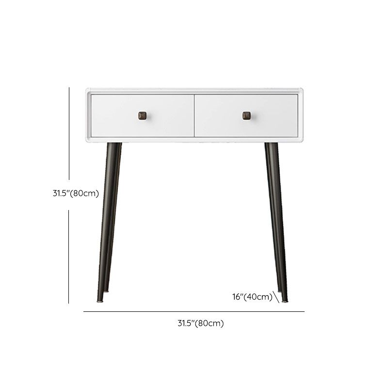 引き出し付きバニティストーンメイクドレッシングテーブルスツールセット-31.5 "H