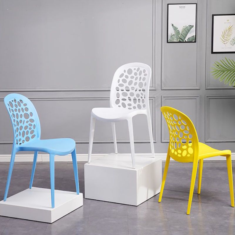 Contemporary Style Armless Plastic Side Chair Open Back Side Chair Clearhalo 'Dining Chairs' 'Dining Tables & Seating' 'dining_chair' 'furn' 'furn_dining_chair' 'Furniture' 'furniture_dining_chair' 'Kitchen & Dining Furniture' 1200x1200_55824963-c9f4-452a-ada1-4ce00a72674c