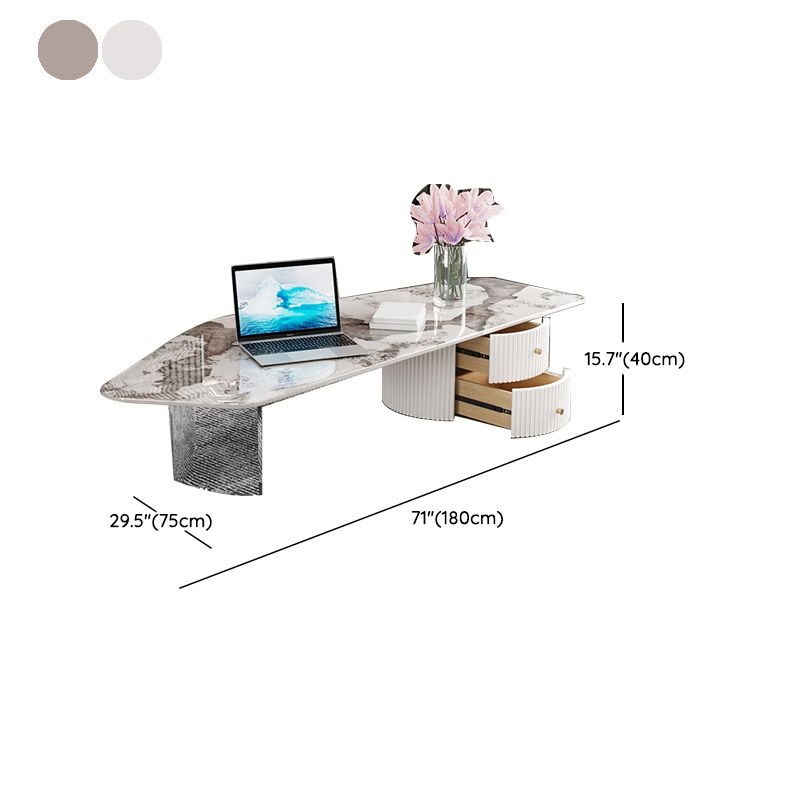 Modern Acrylic Legs Coffee Table Slate Coffee Table for Living Room Clearhalo 'Coffee & Accent Tables' 'Coffee Tables' 'coffee_tables' 'furn' 'furn_coffee_tables' 'Furniture' 'Living Room Furniture' 1200x1200_5583375e-7126-4182-a480-974e40f98759