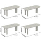 Metal Contemporary Free Form Table Sintered Stone Dining Table for Home Clearhalo ' dining_table' 'Dining Tables & Seating' 'Dining Tables' 'furn' 'furn_dining_table' 'Furniture' 'furniture_dining_table' 'Kitchen & Dining Furniture' 'kitchen&dining_furn' 'kitchen' 'kitchen_dining_table' 1200x1200_558372f3-9a9d-45cd-b88e-9cc5d08bd94f