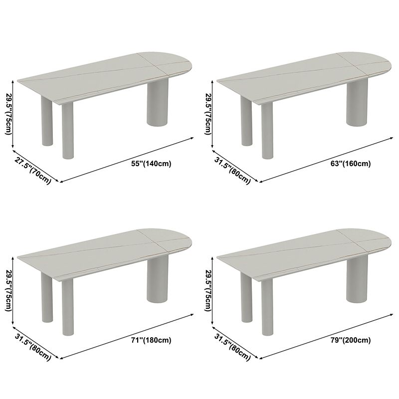Metal Contemporary Free Form Table Sintered Stone Dining Table for Home Clearhalo ' dining_table' 'Dining Tables & Seating' 'Dining Tables' 'furn' 'furn_dining_table' 'Furniture' 'furniture_dining_table' 'Kitchen & Dining Furniture' 'kitchen&dining_furn' 'kitchen' 'kitchen_dining_table' 1200x1200_558372f3-9a9d-45cd-b88e-9cc5d08bd94f