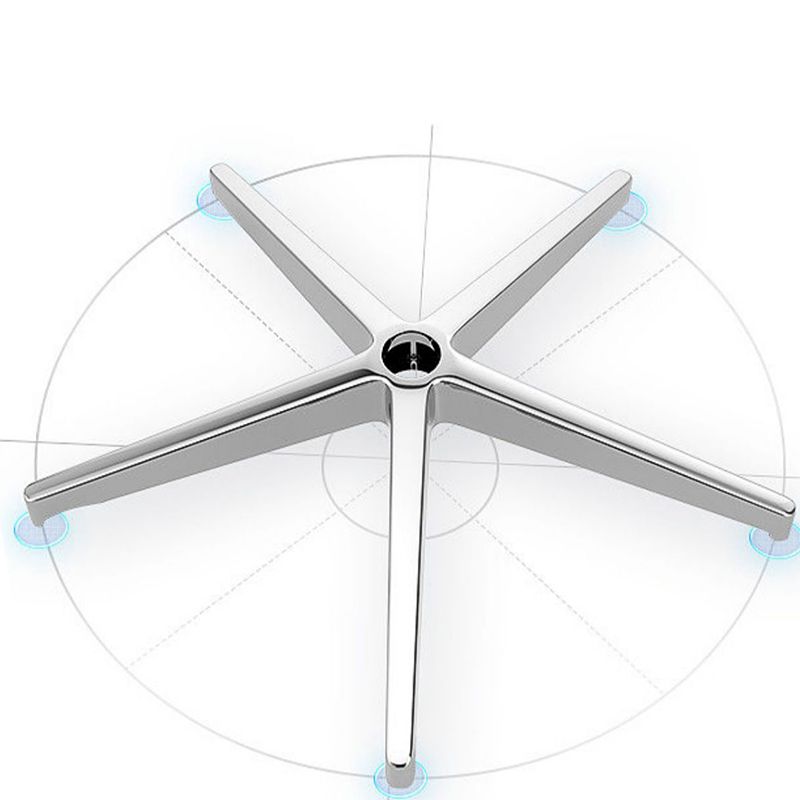 Sedia da ufficio a diapositiva moderna sedia da scrivania ad altezza del sedile regolabile a braccio con ruote