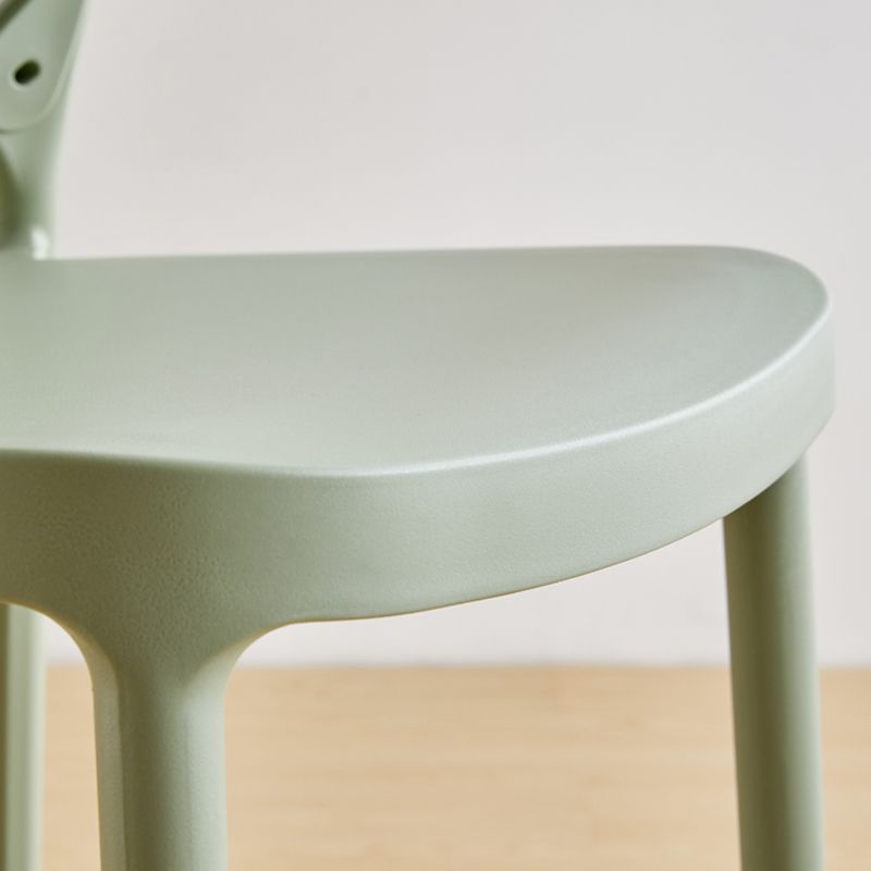 Modern Style Plastic Bar Stool with Footrest Low Back Outdoor Stackable Bar Stool Clearhalo 'Bar Furniture' 'Bar Stools' 'bar_stools' 'furn' 'furn_bar_stools' 'furniture_bar_stools' 'Kitchen & Dining Furniture' 'kitchen&dining_furn' 'kitchen' 'kitchen_furn' Furniture' 1200x1200_5585c060-01c5-44aa-b570-9fdedd710d52