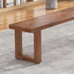 11.7-inch Width Solid Color Seating Bench Mid-Century Modern Rectangle Bench Clearhalo 'Benches' 'Chairs & Seating' 'furn' 'furn_benches' 'Furniture' 'Living Room Furniture' 1200x1200_5585d8a6-047e-4b9e-870b-1673ce864728