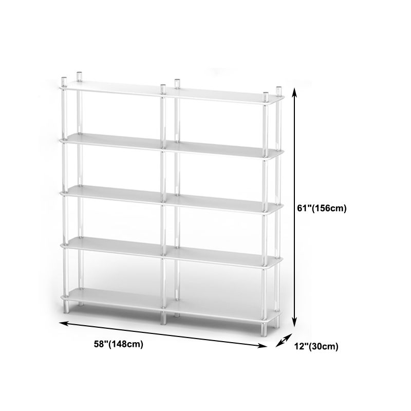 Acrylic Frame Bookshelf Open Storage Scandinavian Etagere Bookcase Clearhalo 'Bookcases' 'furn' 'furn_bookcases' 'Furniture' 'Office Furniture' 1200x1200_5586ff90-fbd6-44b0-9d33-65a35910d1fe